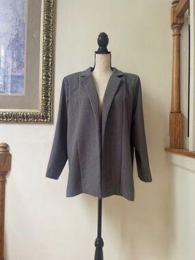 Tailored Woven Oversized Dad Blazer Coat